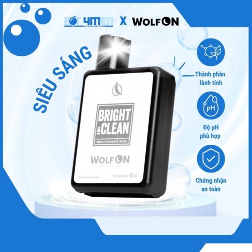 Dung dịch vệ sinh làm trắng sáng wolf on