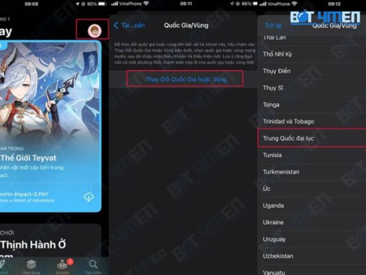Cách tải trên IOS 