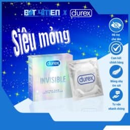 Bao cao su durex invisible siêu mỏng