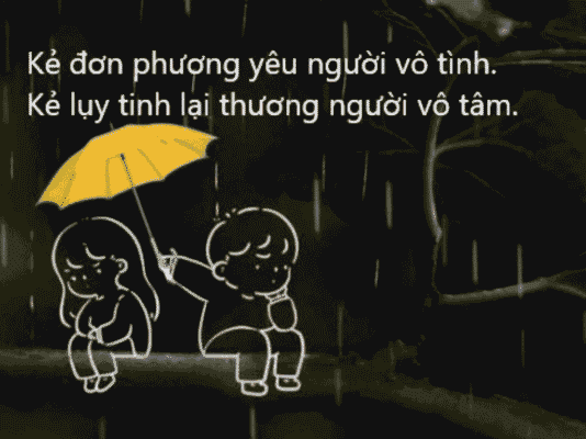Đơn phương yêu một người vô tình 