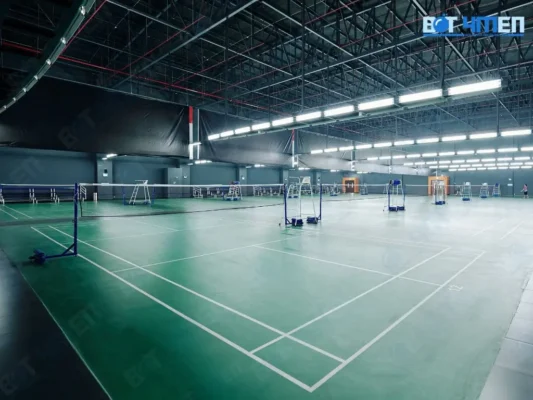 Kích thước sân và chiều cao lưới