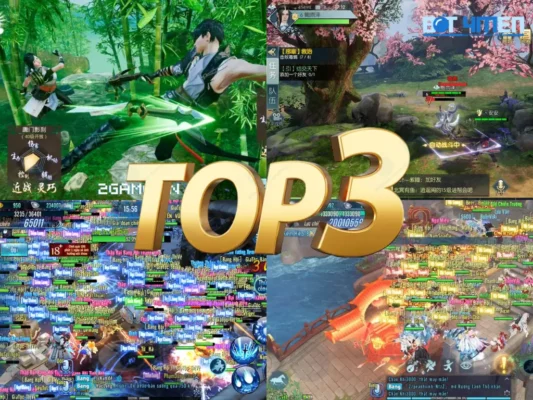 Top 3 game kiếm hiệp mobile hay nhất
